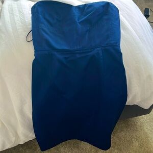 JCREW Navy strapless dress size 0.
